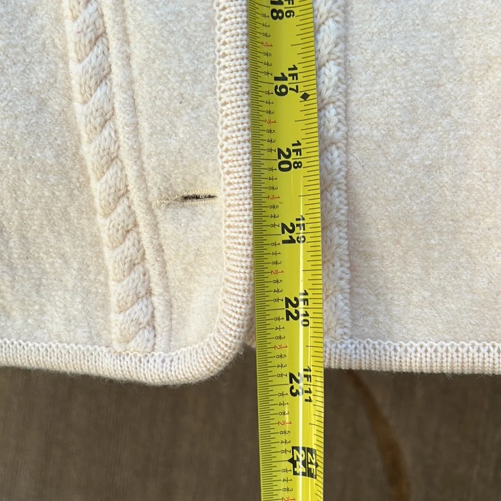 🔥HP🔥GEIGER Tyrol boiled Wool Jacket Sz 38 or S/XS, cream / beige - Picture 15 of 16